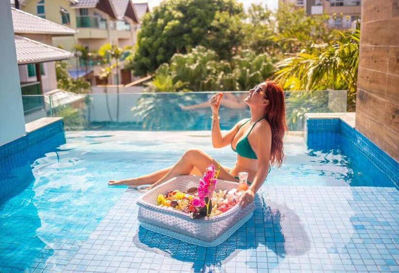 스탠다드 트리플 룸 풀장 전망, Suite Piscina Privativa E Café Flutuante