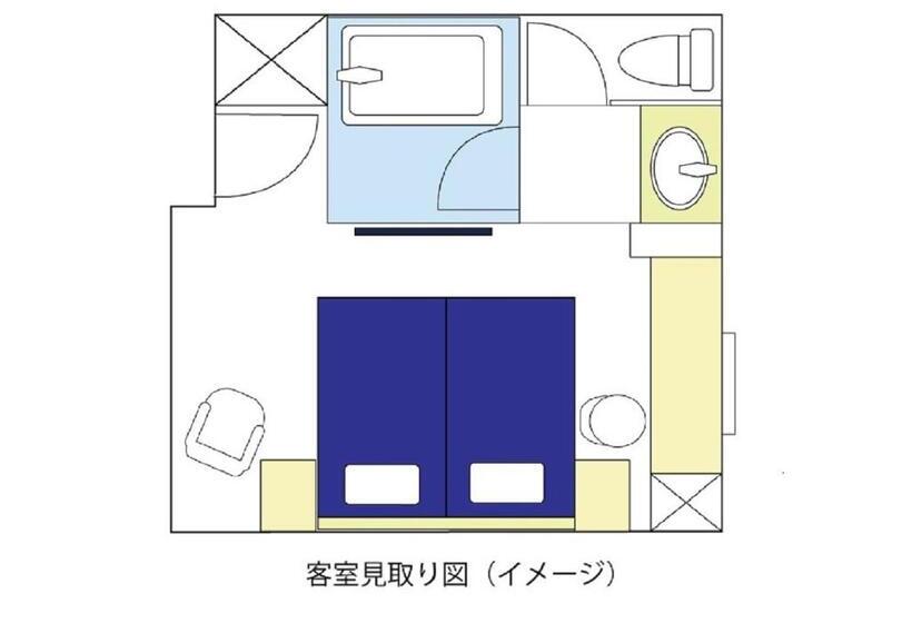 스탠다드 룸, Meitetsu Inn Hamamatsucho