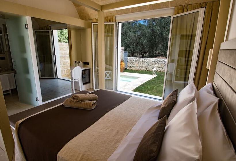 Номер Deluxe с Гидромассажем, Masseria Muntibianchi Agriresort Restaurant & Spa