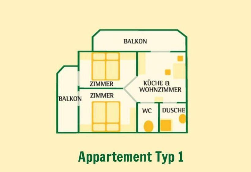 2ベッドルームアパートメント, Berghotel Lämmerhof