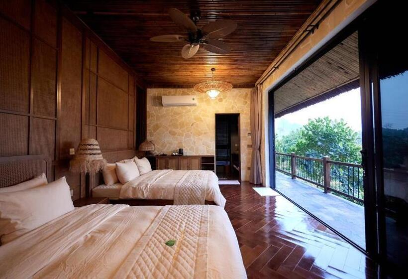 اتاق استاندارد چهارنفره با بالکن, Punna Ecolodge đại Lải