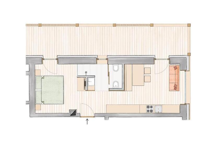 Апартаменты 1 Спальня, Gailerhof B&b Superior