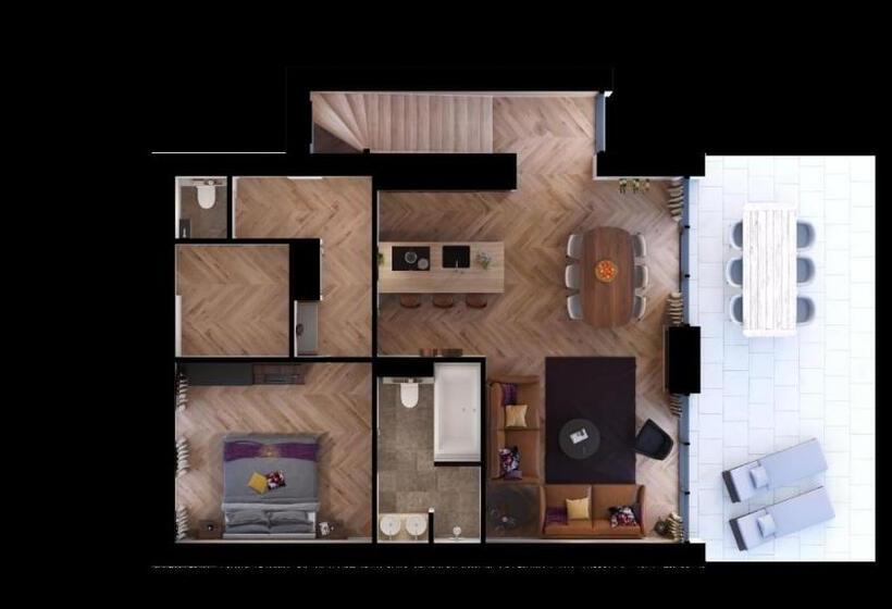 带1个卧室的豪华别墅, Dormio Resort Maastricht