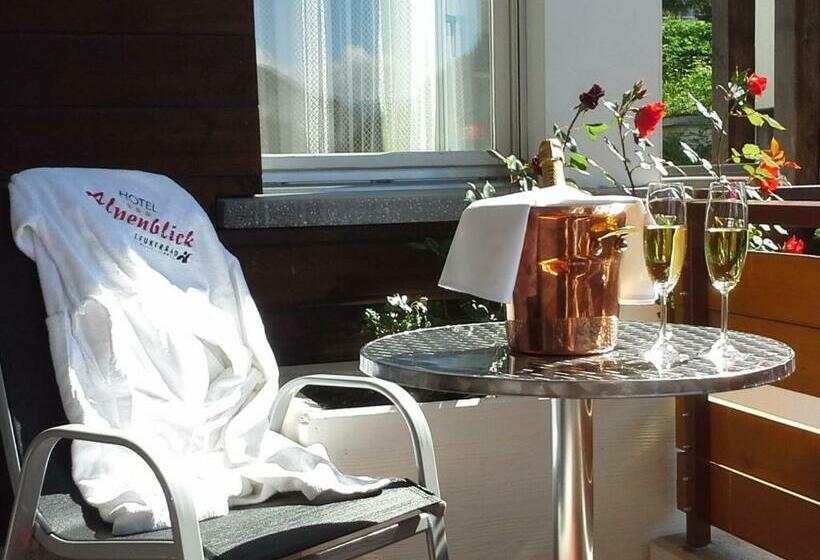 Balkonlu Junior Süit, Alpenblick Leukerbad Therme