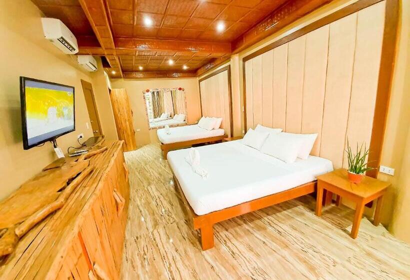 스탠다드 4인용 룸 바다전망, Kaiyana Boracay Beach Resort