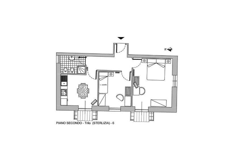 Апартаменты 2 Спальни, Residence Santa Maria Suites