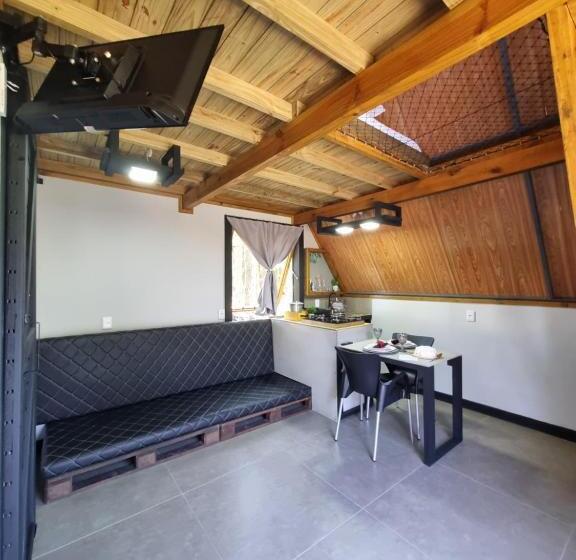 Четырехместный Номер Стандарт, Pousada Rosa Shanti, Café Da Manhã Opcional, Apenas 4 Cabanas, Piscina, Estacionamento Privativo, ár