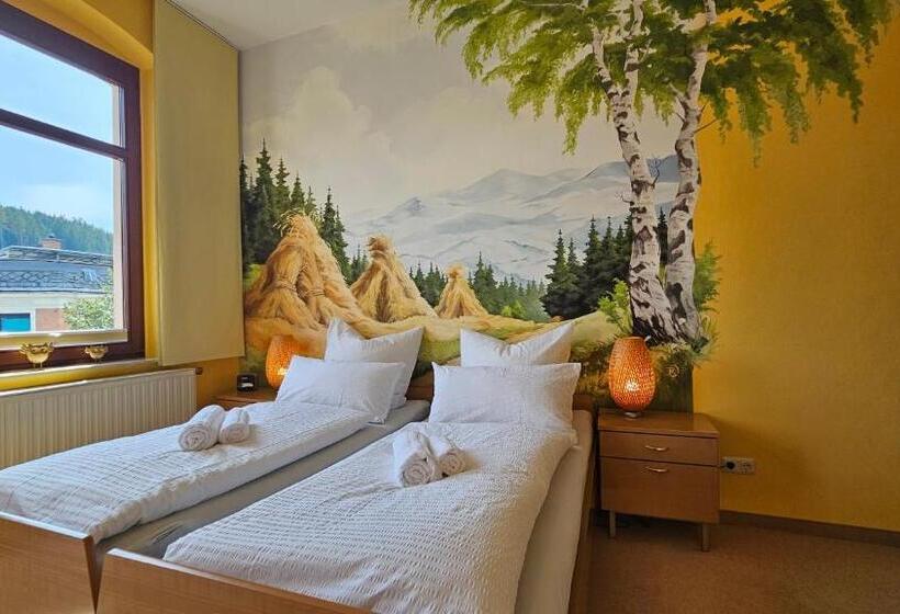 Номер Стандарт с Балконом, Pension Weiße Rose, Parkplatz, Frühstück, Wlan, Zentral