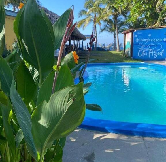 패밀리 룸, Room In Bb   Beach Hotel Room For 6 P Pool Breakfast And Fan