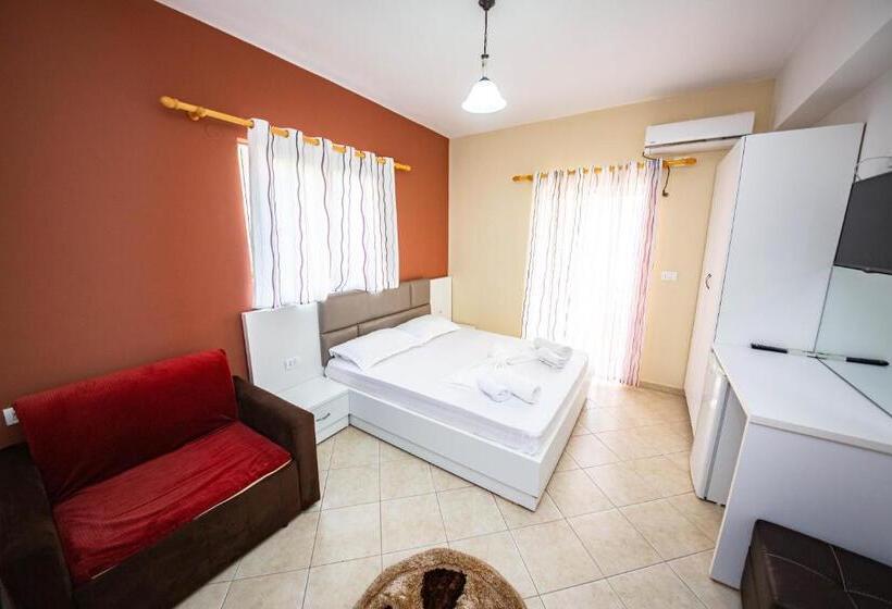 اتاق استاندارد با چشم‌انداز دریا, Ideal Aparthotel Saranda
