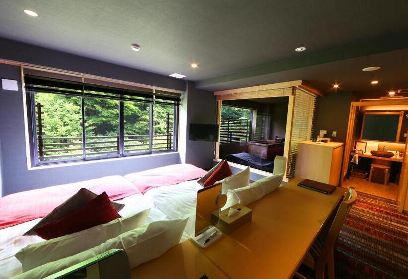 غرفة قياسية ذات إطلالة, Hakone Yuyado Zen