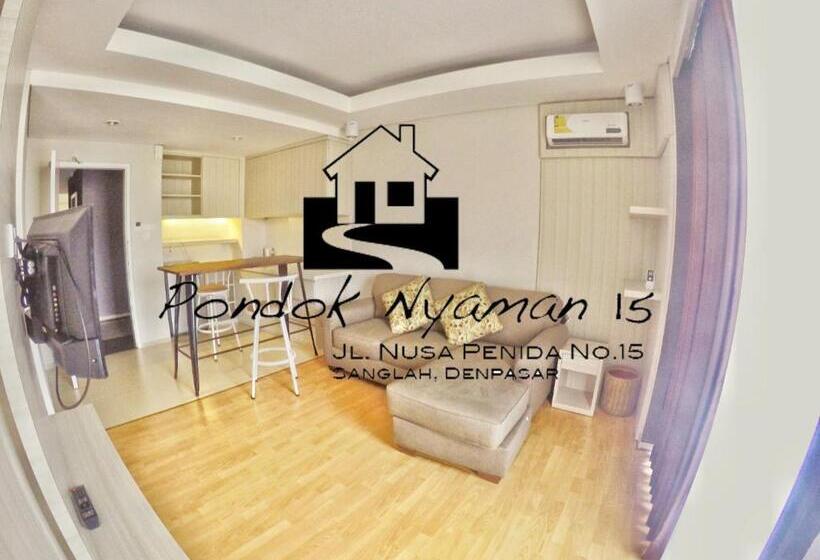 标准工作室带阳台, Pondok Nyaman 15