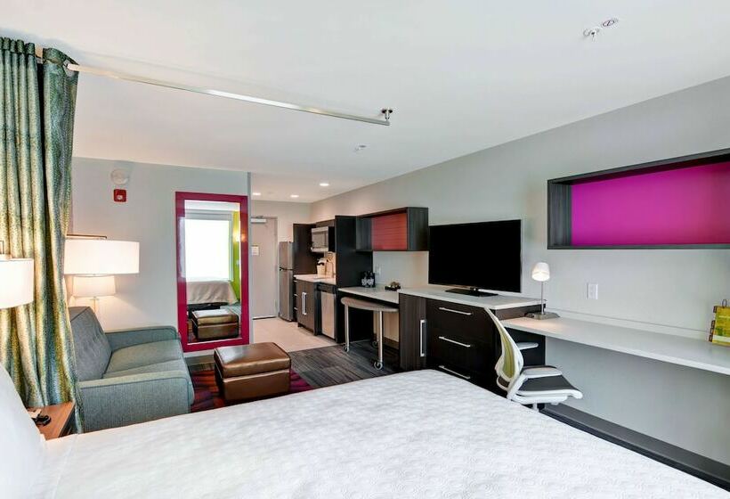 带双人床的标准工作室, Home2 Suites By Hilton Hot Springs