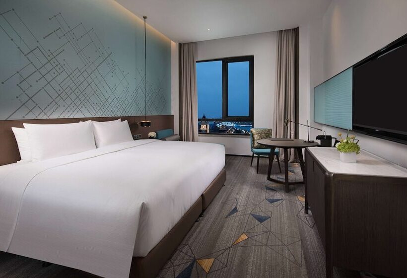 Номер Стандарт Двуспальная Кровать, Doubletree By Hilton Qingdao Oriental Movie Metropolis
