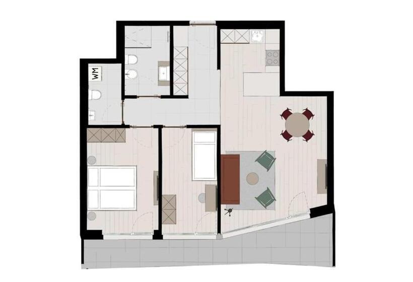 带2个卧室的公寓, Astor Apartments