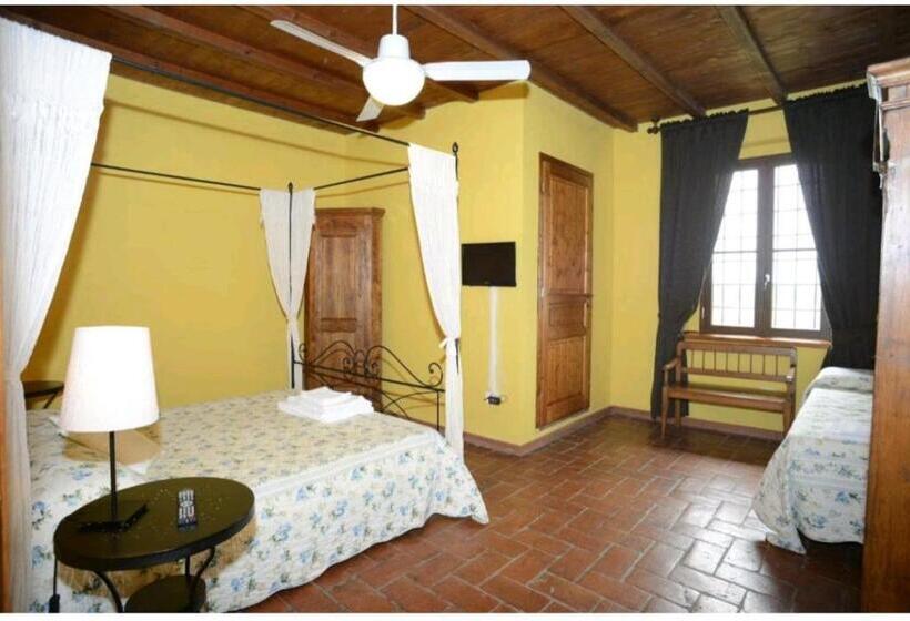 اتاق استاندارد سه تخته با چشم‌انداز باغ, Agriturismo Volta Di Sacco