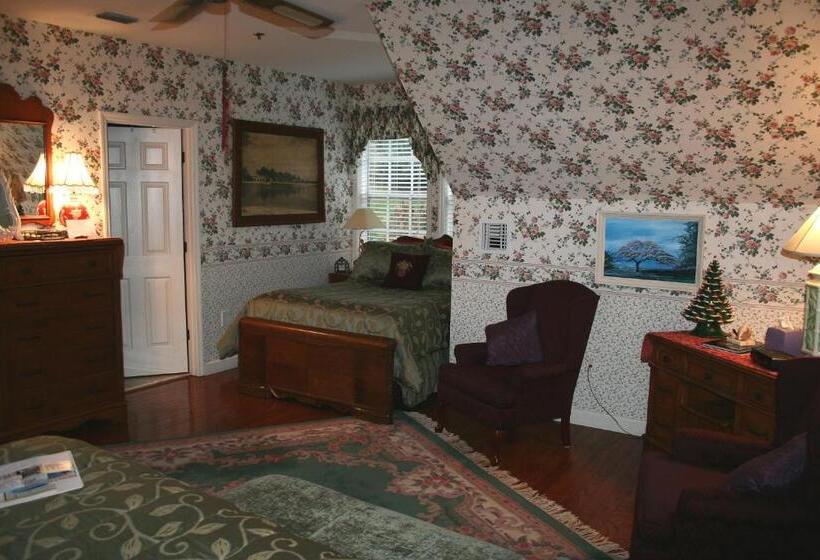 디럭스 스위트 킹 침대, Heron Cay Lakeview Bed & Breakfast