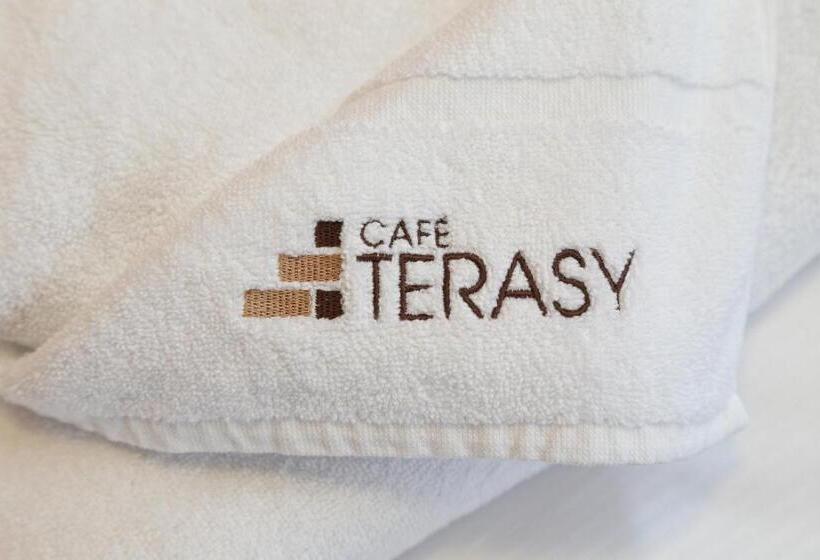 شقة غرفة واحدة مزودة بتراس, Apartmány Terasy Café