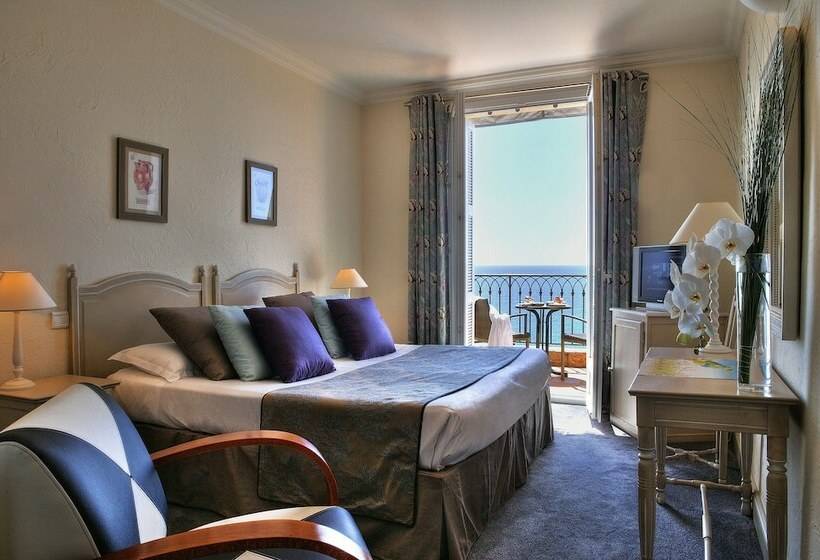 디럭스 룸 바다 전망, Hôtel La Pérouse Nice Baie Des Anges   Recently Fully Renovated