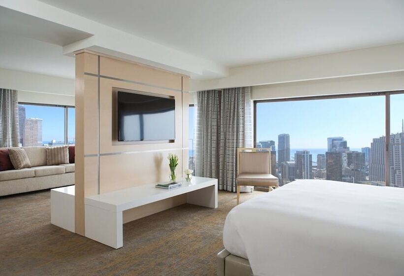Suite med udsigt over byen, Chicago Marriott Downtown Magnificent Mile