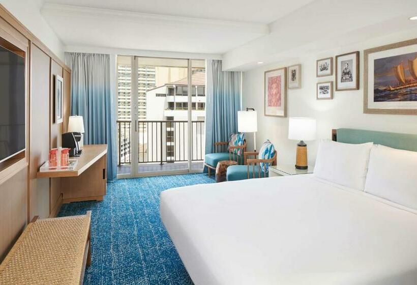 اتاق استاندارد با تخت بزرگ برای معلولان, Outrigger Reef Waikiki Beach Resort