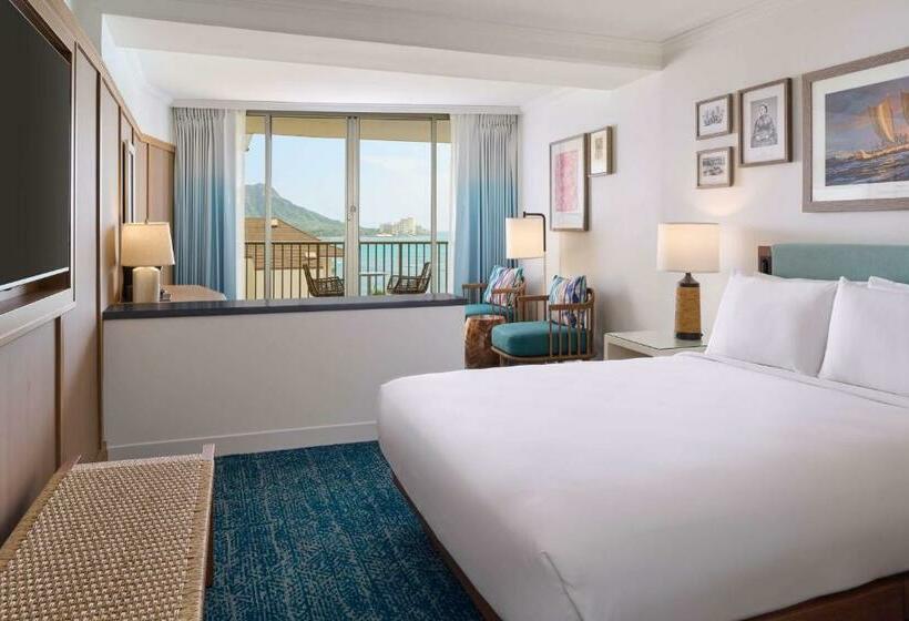 اتاق استاندارد با تخت بزرگ, Outrigger Reef Waikiki Beach Resort