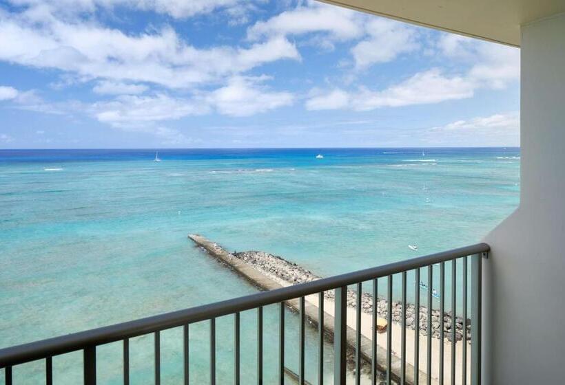 اتاق استاندارد با تخت بزرگ, Outrigger Reef Waikiki Beach Resort