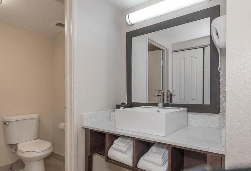 מיטת קינג בסוויטה, Red Roof Inn Plus+ & Suites Knoxville West Cedar Bluff