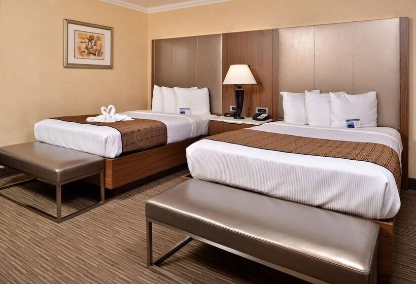 اتاق استاندارد با 2 تخت دوبل, Best Western Hollywood Plaza Inn Hotel   Hollywood Walk Of Fame La
