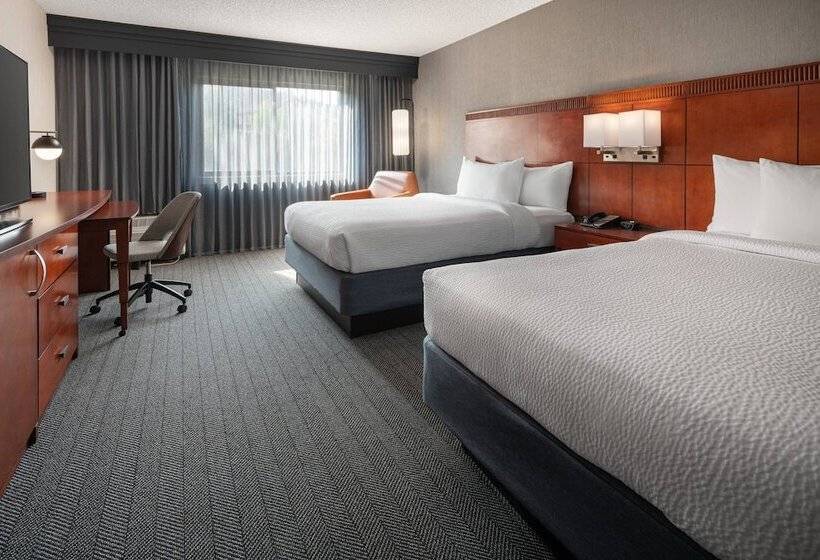 اتاق استاندارد با 2 تخت دوبل, Courtyard By Marriott Los Angeles Hacienda Heights Orange County