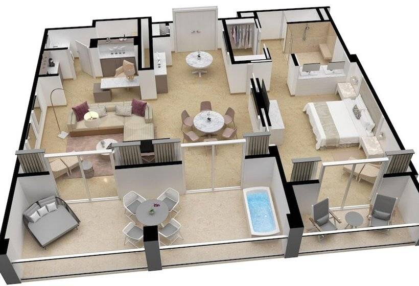 プレジデントスイートルーム, Le Blanc Resort Cancun Adults Only   All Inclusive