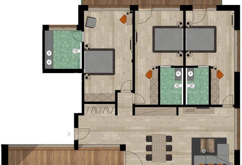 آپارتمان 3 خوابه, Chalet Obergurgl Luxury Apartments
