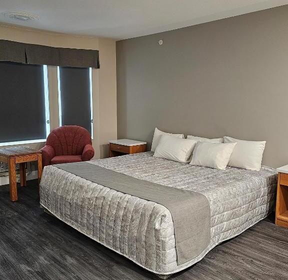 キングサイズベッドのスタンダードルーム, Western Budget Motel #1 Leduc/nisku