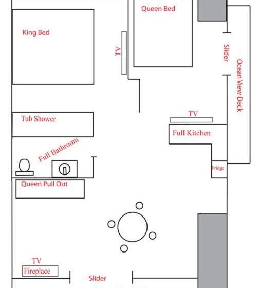 سوئیت 2 خوابه, Sea Cliff House Motel