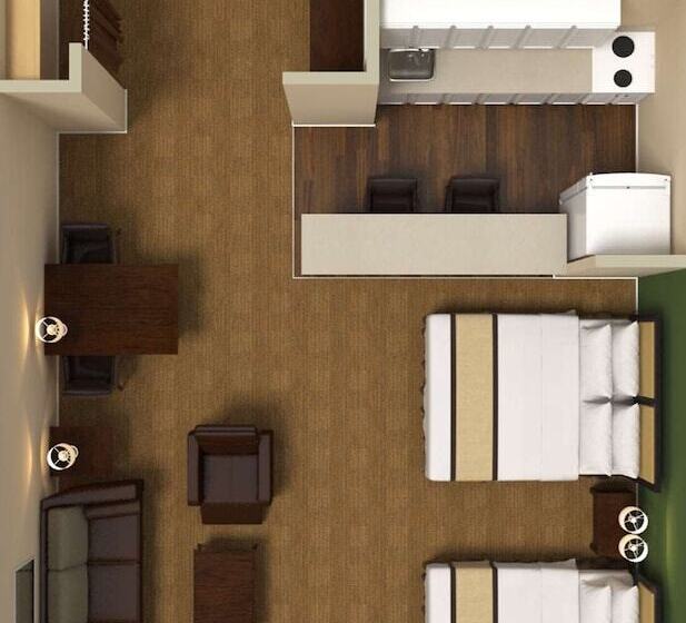 Студия Deluxe, Extended Stay America Suites  Chicago  Lombard  Yorktown Center