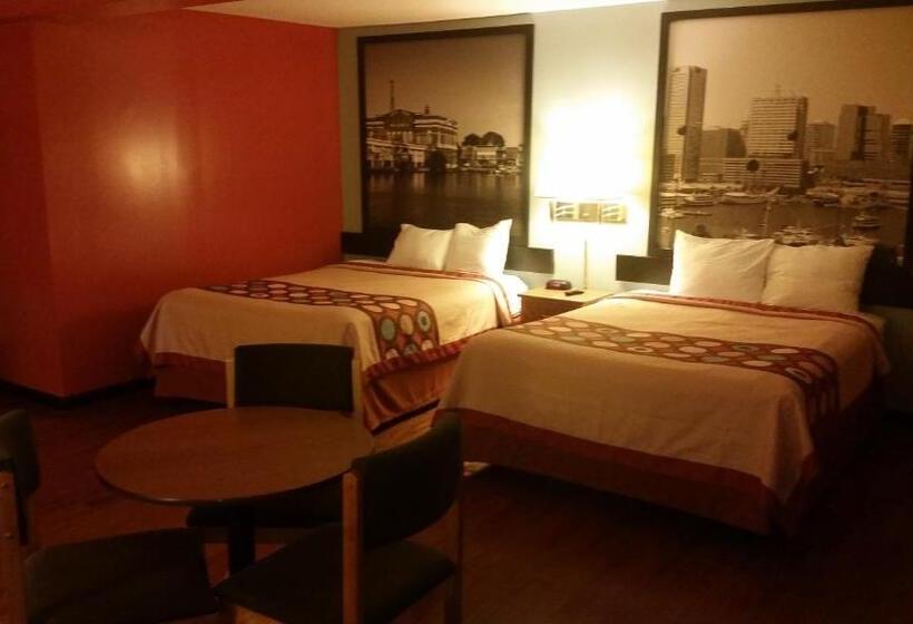 اتاق استاندارد با 2 تخت دوبل, Super 8 By Wyndham Baltimore/essex Area