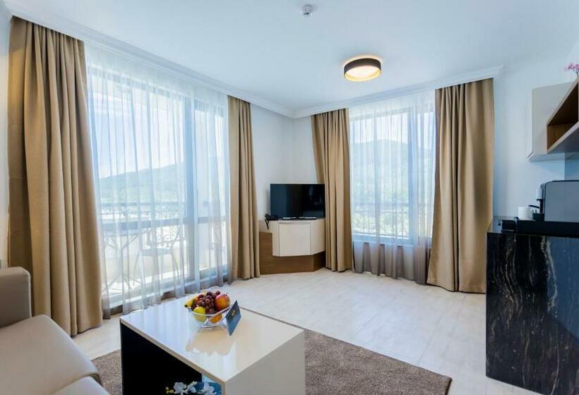 침실 1개 아파트 측면 바다 전망, Onyx Beach Residence   Free Parking & Beach Access