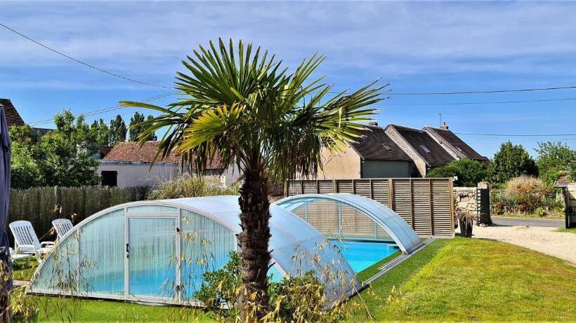 Дом 2 Спальни, Gîte Atypique 2 à 8 Personnes Avec Piscine Jacuzzi Proche Châteaux De La Loire