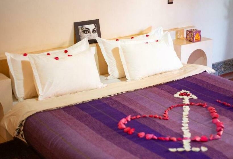 חדר משפחתי נוף לבריכה, Ecolodge L île De Ouarzazate