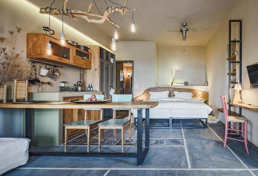 Полулюкс Одноместный с Террасой, Mazaraki Guesthouse