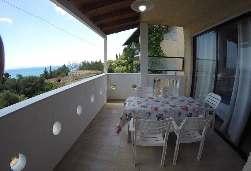 带2个卧室带海景的公寓, Corfu Andromaches Holiday Apartments