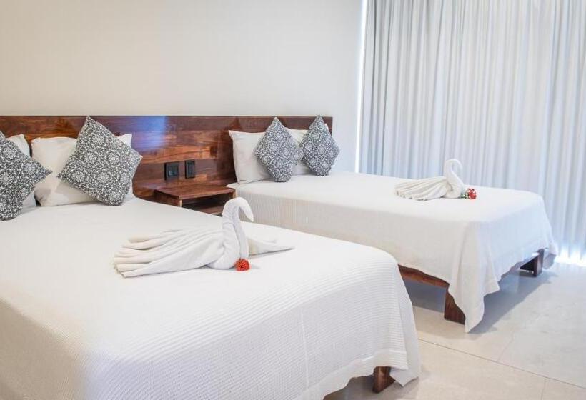 デラックスの４人部屋, Moonshine Tulum Hotel & Hostel