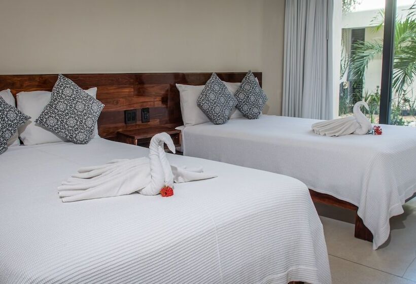 デラックスの４人部屋, Moonshine Tulum Hotel & Hostel