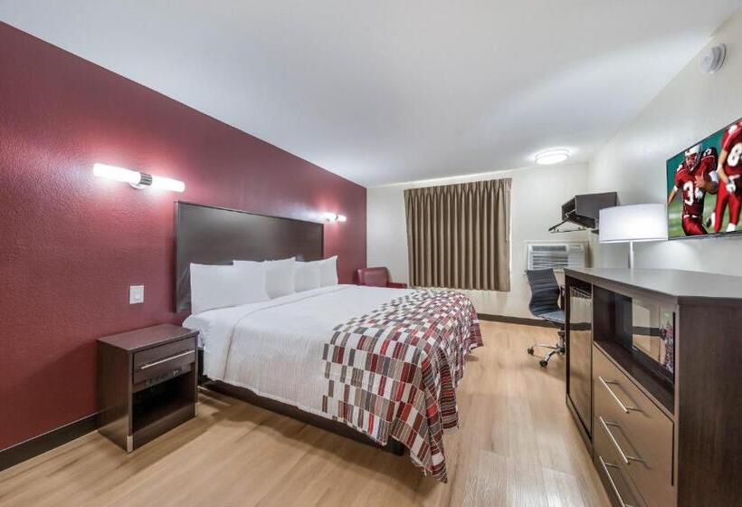 带大床的豪华间, Red Roof Inn & Suites Denton