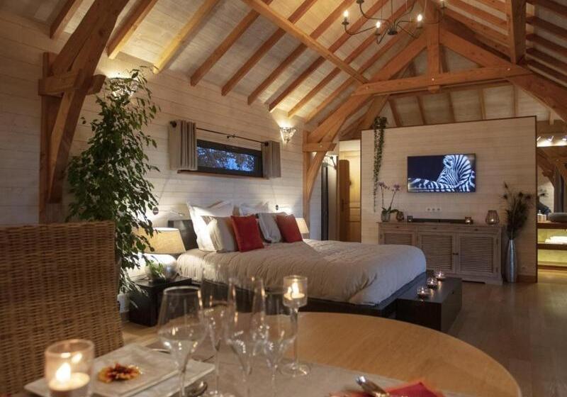 Шале Superior 1 Спальня, Cabane De Prestige Avec Jacuzzi Et Sauna Privatifs