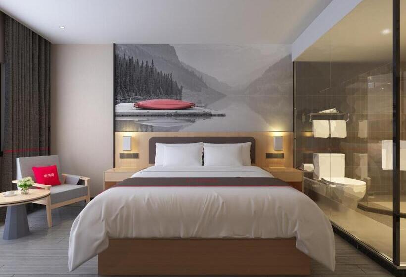 Номер Стандарт, Thank Inn Chain Hotel Shandong Qingdao Huangdao Wangtai Juyang Road