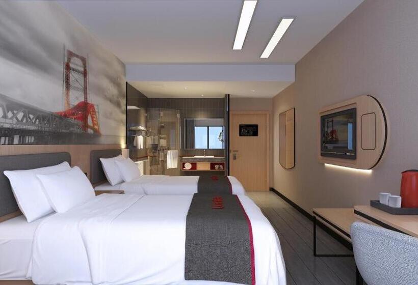 Номер Стандарт, Thank Inn Chain Hotel Shandong Qingdao Huangdao Wangtai Juyang Road