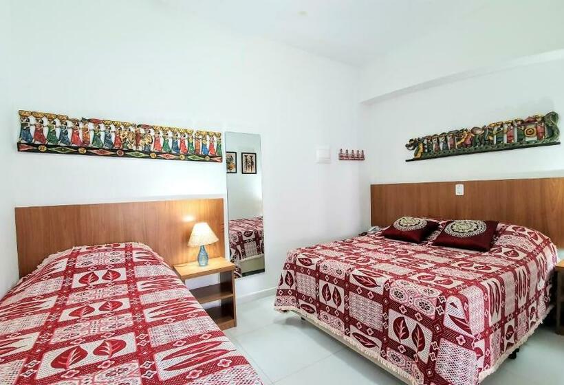اتاق استاندارد سه نفره, Brisa Do Mar Barê Praia Hotel   Praia De Barequeçaba