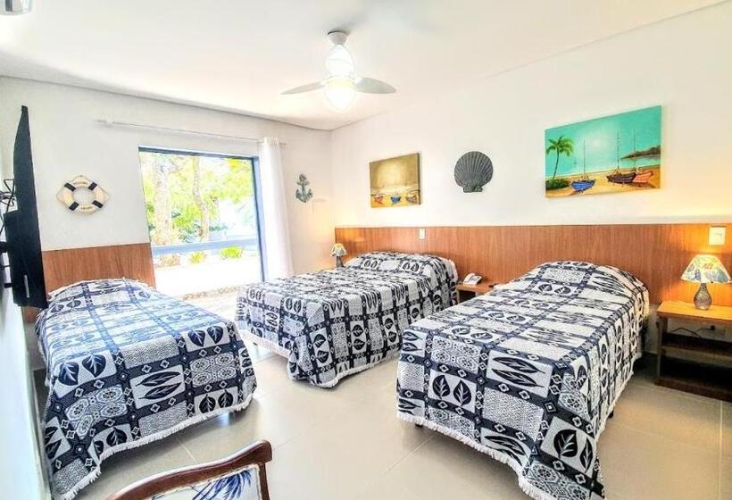 اتاق استاندارد چهار تخته, Brisa Do Mar Barê Praia Hotel   Praia De Barequeçaba