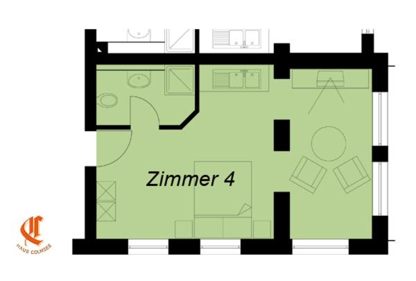 اتاق استاندارد با چشم‌انداز دریا, Pension Haus Colmsee